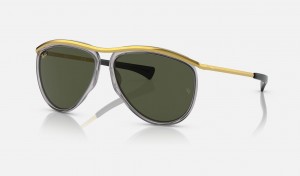 Ray Ban Aviator Olympian Women's Sunglasses Green | YN2536940