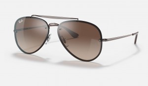 Ray Ban Blaze Aviator Women's Sunglasses Brown | JK7513296