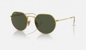 Ray Ban Jack Titanium Men's Sunglasses Green | RQ2150478